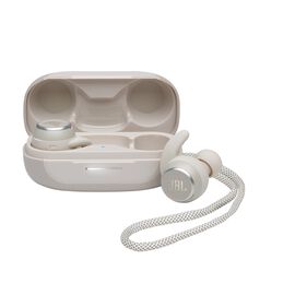 JBL Reflect Mini NC - White - Waterproof true wireless Noise Cancelling sport earbuds - Hero JBL Reflect Mini NC - White - Waterproof true wireless Noise Cancelling sport earbuds - Hero